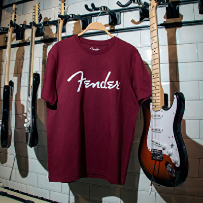 FENDER® Spaghetti Logo Bordo T-Shirt